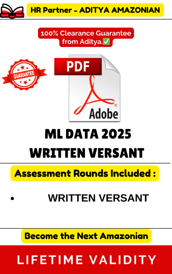ML DATA WRITTEN VERSANT COMPLETE TEST PDF