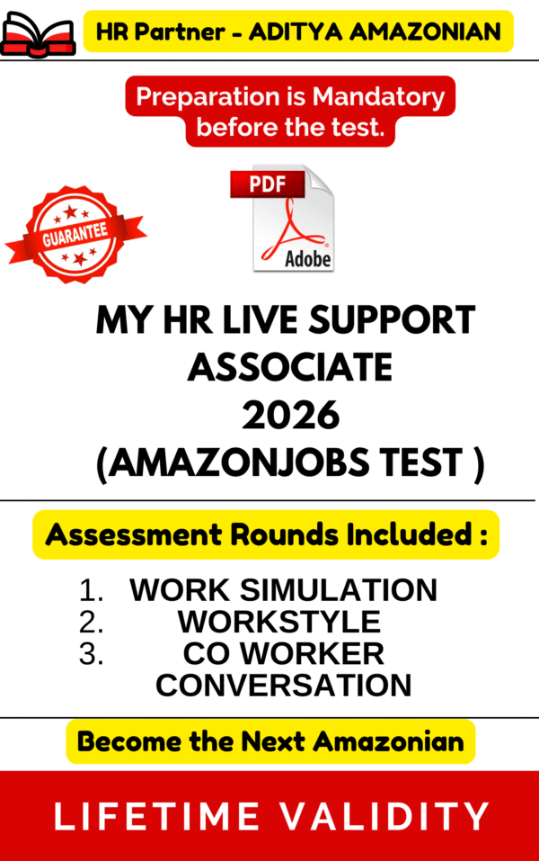 MY HR LIVE SUPPORT COMPLETE ASSESSMENT TEST PDF