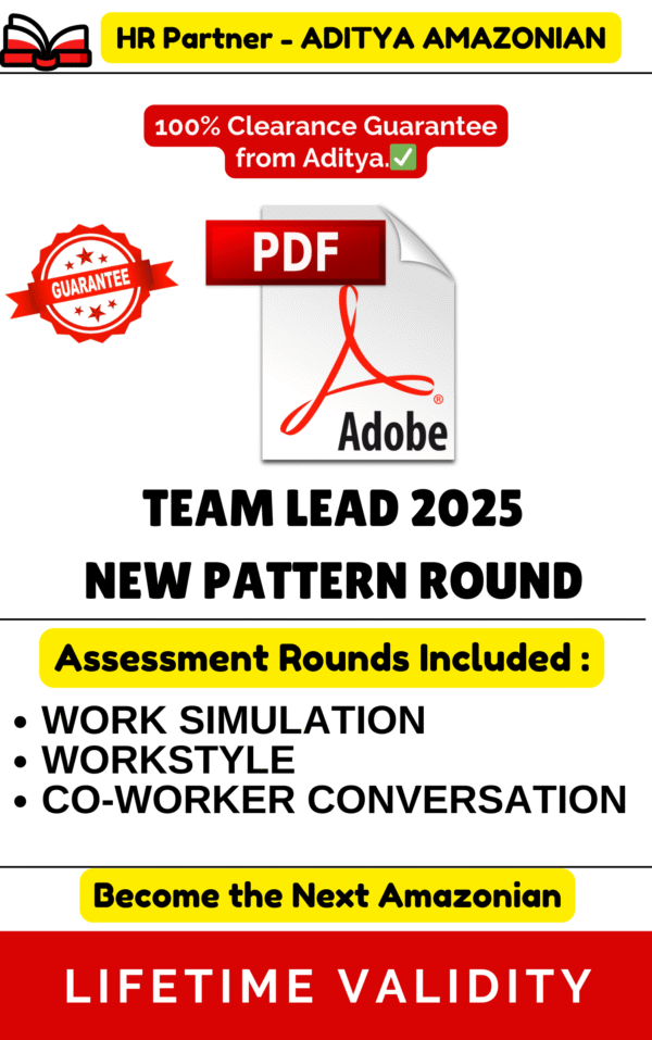 TEAM LEAD COMPLETE ASSESSMENT TEST PDF