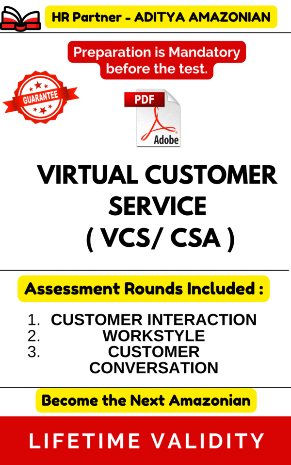 VCS/CSA - ONLY ASSESSMENT PDF ( ALL STATES )