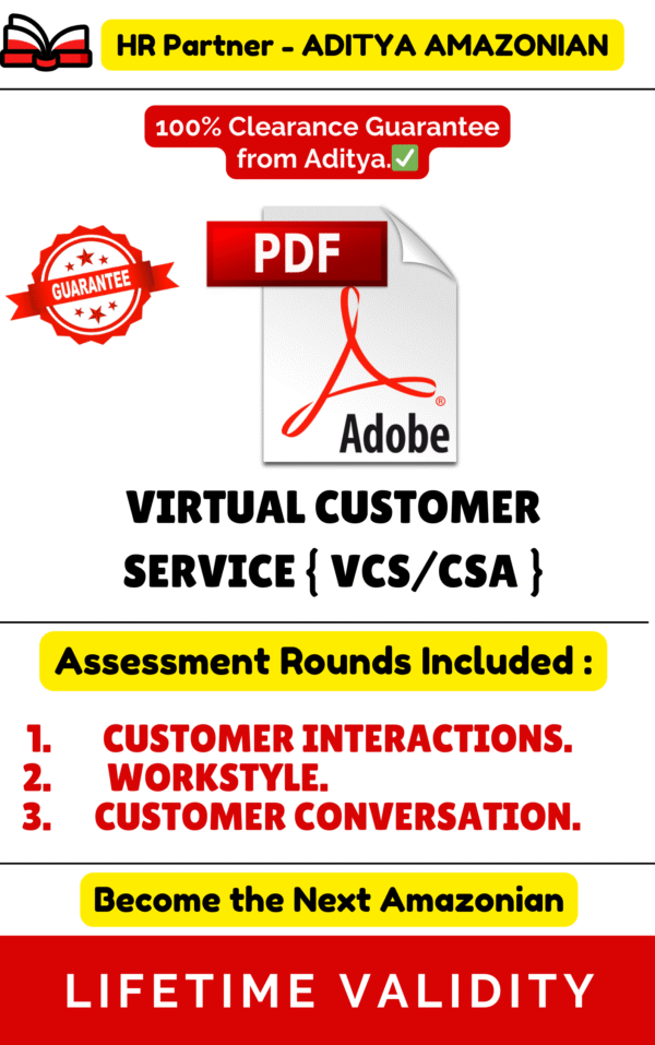 VCS/CSA-  ASSESSMENT ONLY PDF ( ALL STATES )