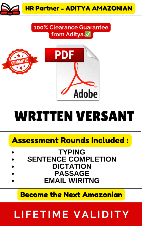 WRITTEN VERSANT COMPLETE TEST PDF