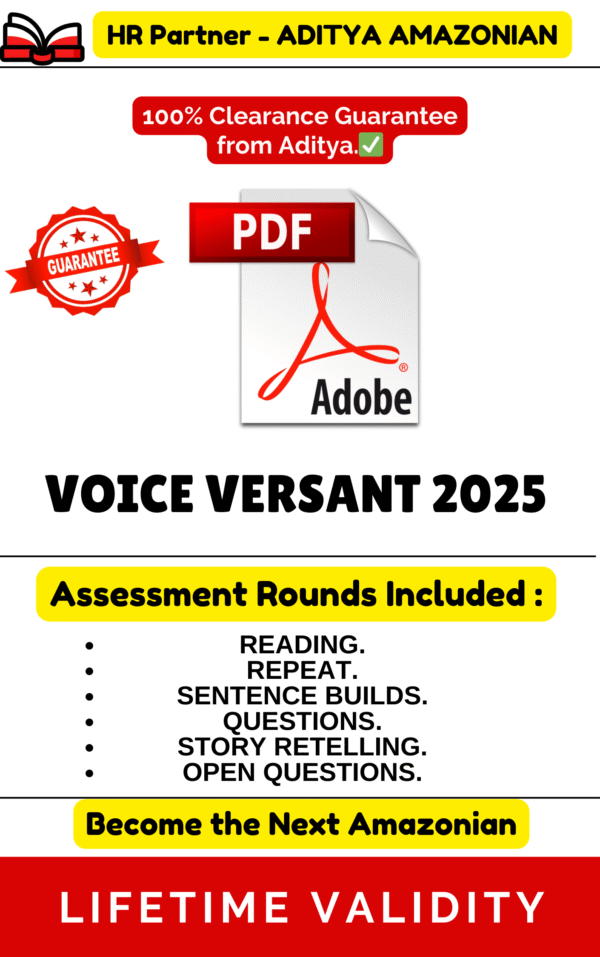 VOICE VERSANT COMPLETE TEST PDF