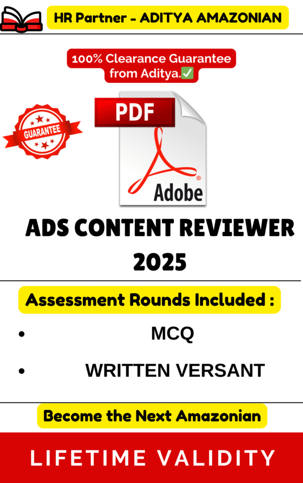 ADS CONTENT REVIEWER COMPLETE TEST PDF ( HIREPRO )