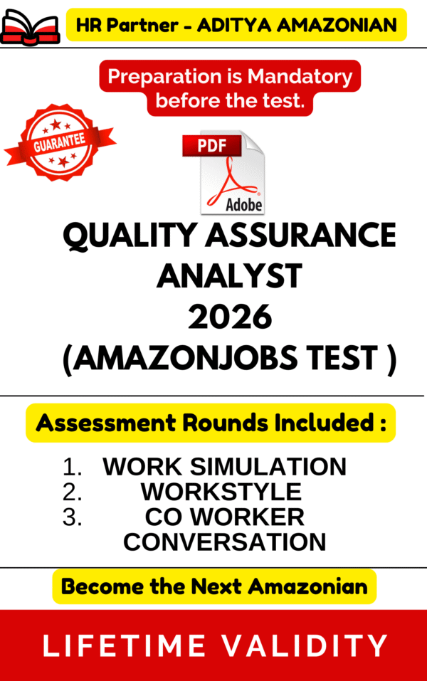 QUALITY ASSURANCE ANALYST ASSESSMENT TEST PDF