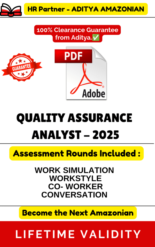 QUALITY ASSURANCE ANALYST ASSESSMENT TEST PDF