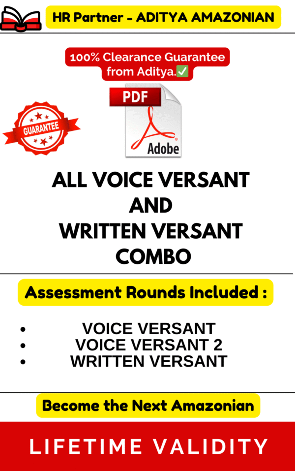 ALL THREE VERSANT COMBO TEST PDF