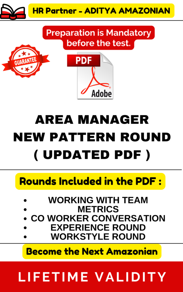 AREA MANAGER COMPLETE 2026 ASSESSMENT TEST PDF ( AMAZONJOBS )