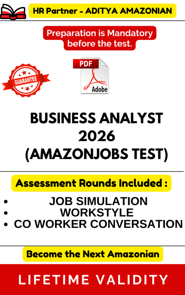 BUSINESS ANALYST COMPLETE ASSESSMENT TEST PDF (AMAZONJOBS)