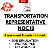 TRANSPORTATION REPRESENTATIVE NOC IB COMPLETE ASSESSMENT TEST PDF (AMAZONJOBS)