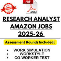 RESEARCH ANALYST 2025-26 COMPLETE ASSESSMENT TEST PDF (AMAZONJOBS)