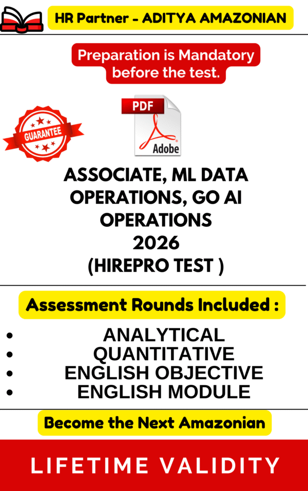 Associate, ML Data Operations, GO-AI Operations 2026 COMPLETE ASSESSMENT PDF