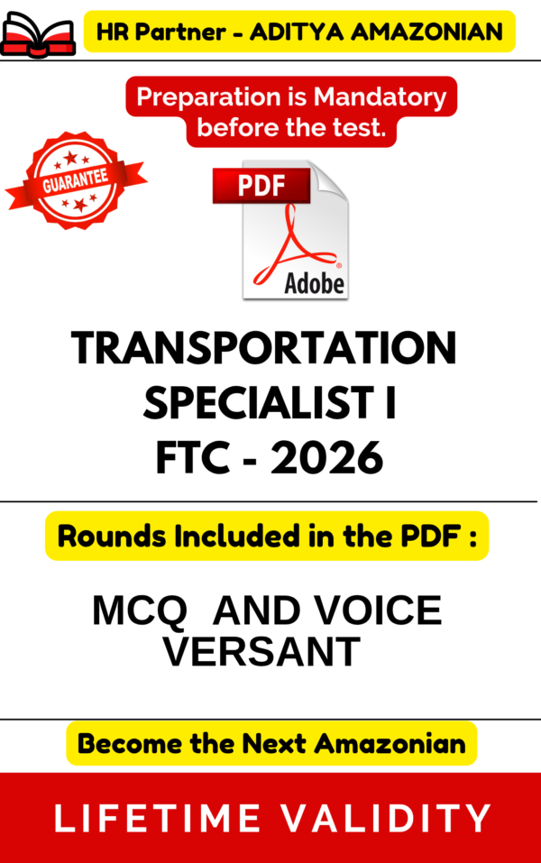 TRANSPORTATION SPECIALIST I - FTC ( HIREPRO ) 2026 COMPLETE ASSESSMENT PDF