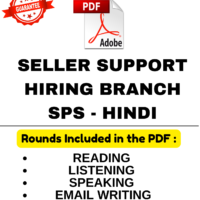 SELLER SUPPORT ( SPS ) Hindi- HIRING BRANCH ASSESSMENT TEST 2026 PDF