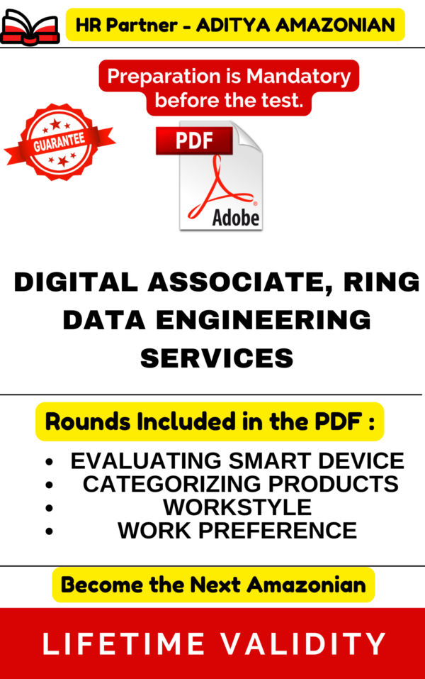 Digital Associate, Ring Data Engineering Services Complete Assessment PDF